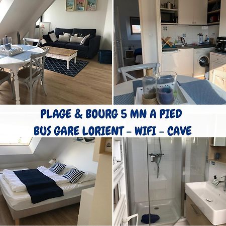 Larmor Plage, T2 cosy, 4 pers, 3mn plage, parking privé, tout à pied ! Apartamento Exterior foto